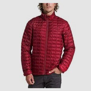The North Face Men's M Red Thermoball Puffer Jacket Quilted Light Primaloft